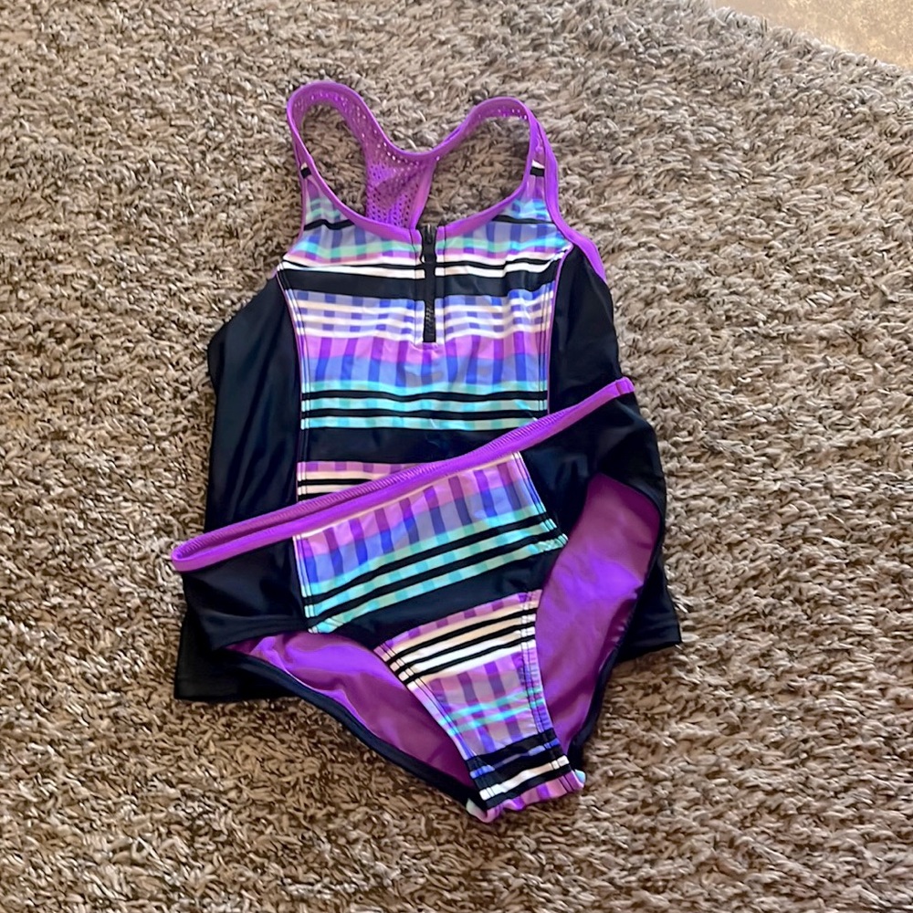 Girls two piece tankini swimsuit size 10-12